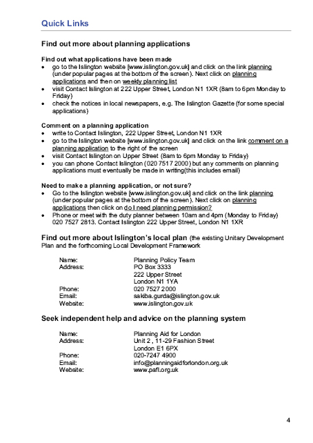Islington’s Statement of Community involvement