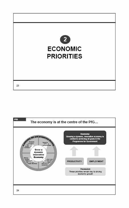 The NI Economy - Executive Sub Committee presentation