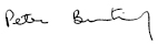 SIGNATURE PETER BUNTING