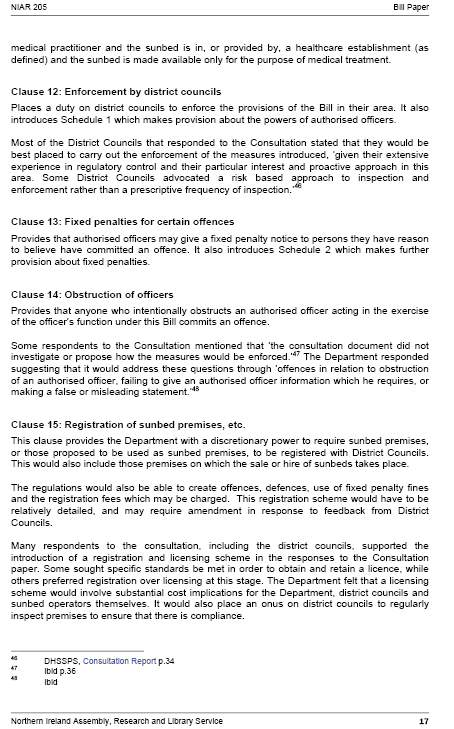 Sunbeds Bill Research Paper