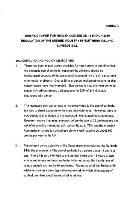 Departmental Briefing Paper
