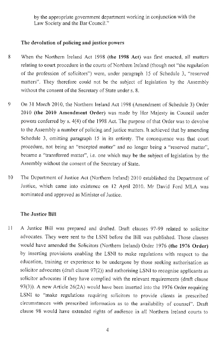The Law Society of NI - Solicitor Advocacy submission