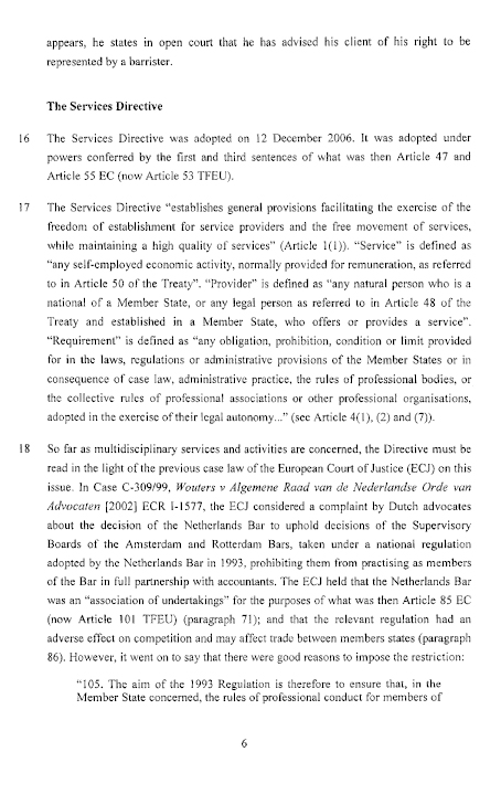 The Law Society of NI - Solicitor Advocacy submission