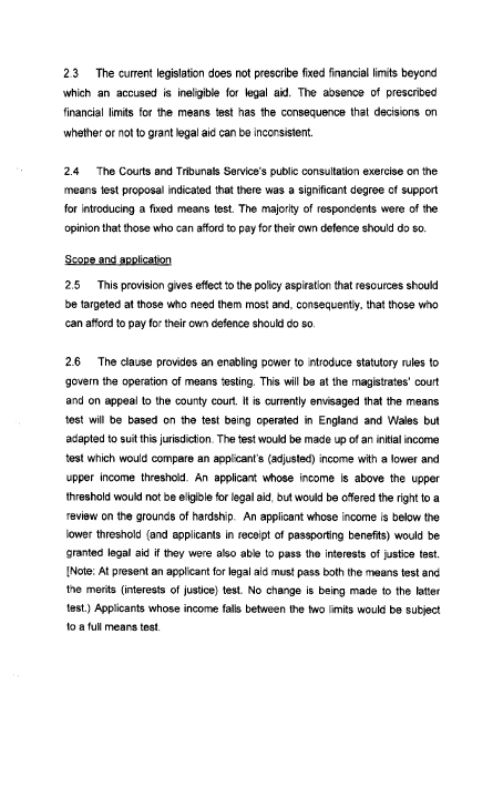 Legal Aid submission