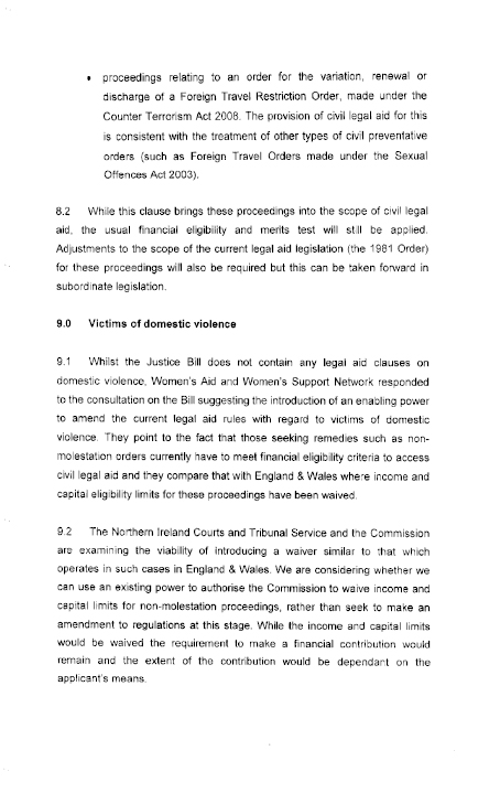 Legal Aid submission