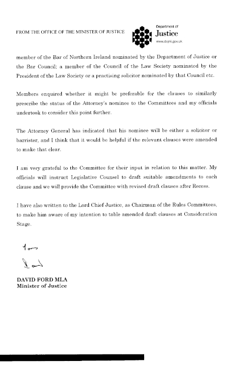 Notice of Amendments - Clauses 96 and 97