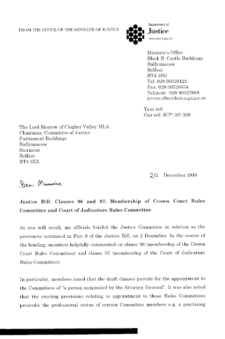 Notice of Amendments - Clauses 96 and 97