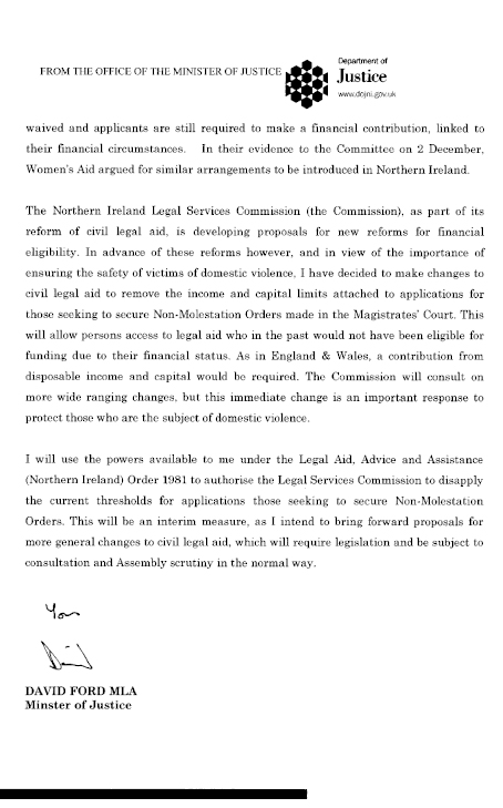 Access to Legal Aid for Victims of Domestic Violence
