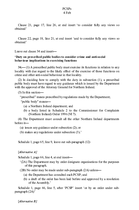 PCSP Amendments 4 February 2011