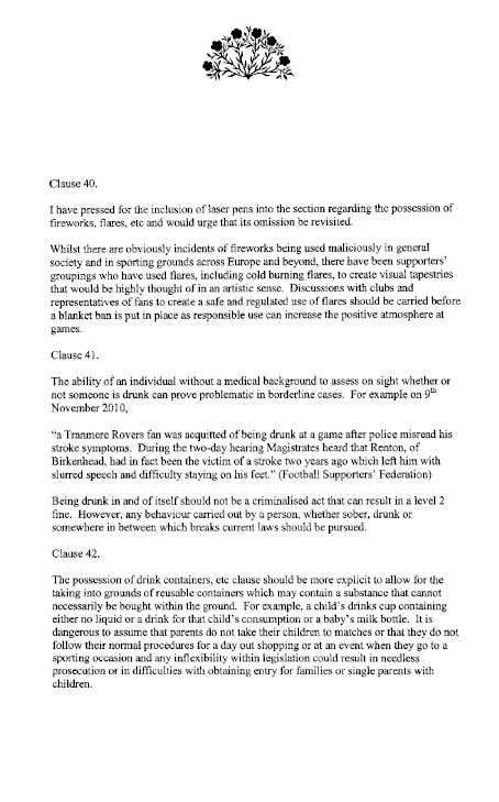 Cllr Ken Robinson MLA submission