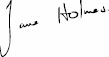 Jane Holmes sig