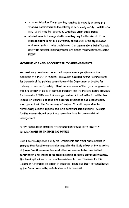 Lisburn City Council submission