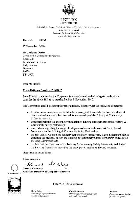 Lisburn City Council submission