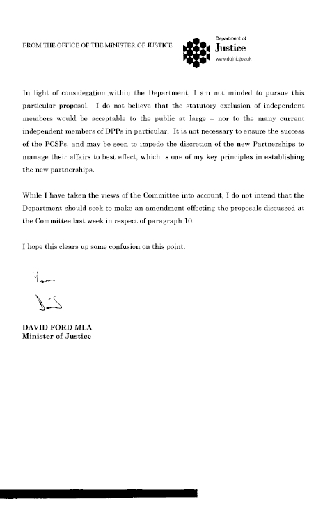 Consideration of an Amendment to Schedule 1, Paragraph 10