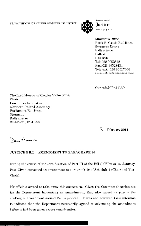 Consideration of an Amendment to Schedule 1, Paragraph 10