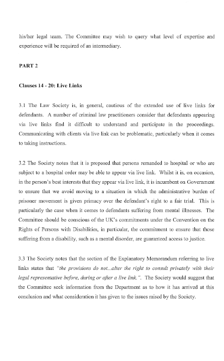 Law Society of Northern Ireland submission