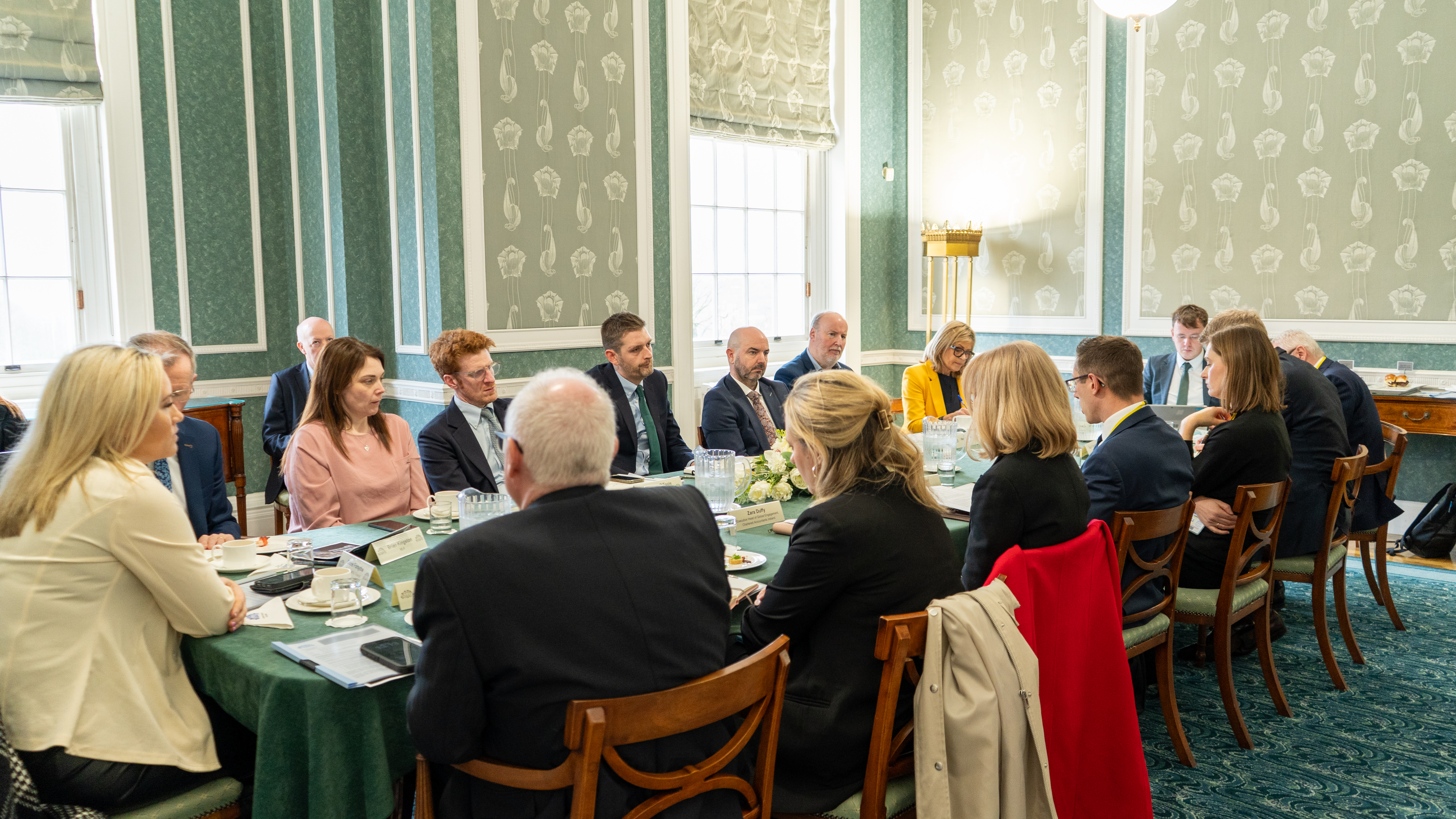 Members of the Finance and Economy Committees with representatives from CAI