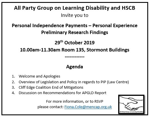 Agenda for All Party Group on Learning Disability