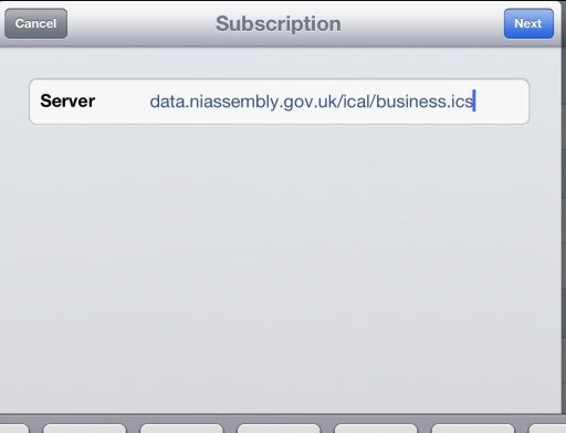 Add the Business Diary to iOS