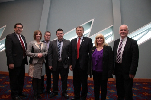 Members of the ETI Committee during their visit to Titanic Belfast 
