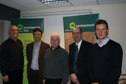 Pictured above are: Sean Kelly, Craig McGuicken, Sammy Douglas, Terry Waugh and Jonny Bell