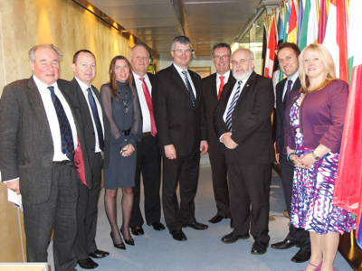 Committee Members with Members of the Scottish European and External Affairs Committee in Edinburgh in October 2011