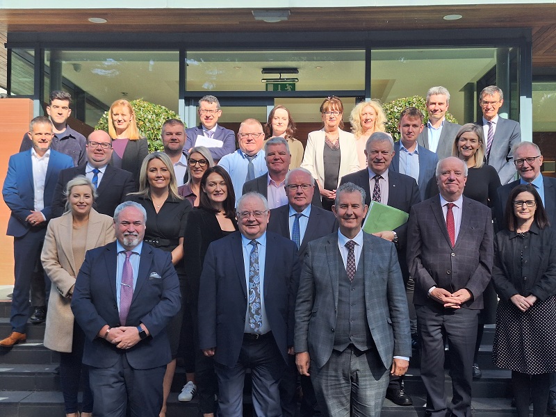 Representatives from all the main political parties of the Northern Ireland Assembly and the Houses of the Oireachtas who gathered today in the Ballymascanlon Hotel for the ninth plenary session of the North/South Inter-Parliamentary Association (NSIPA).