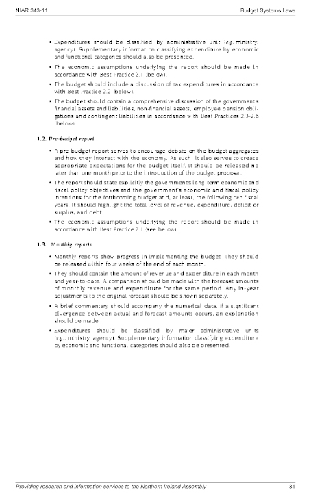 Budget Systems Laws