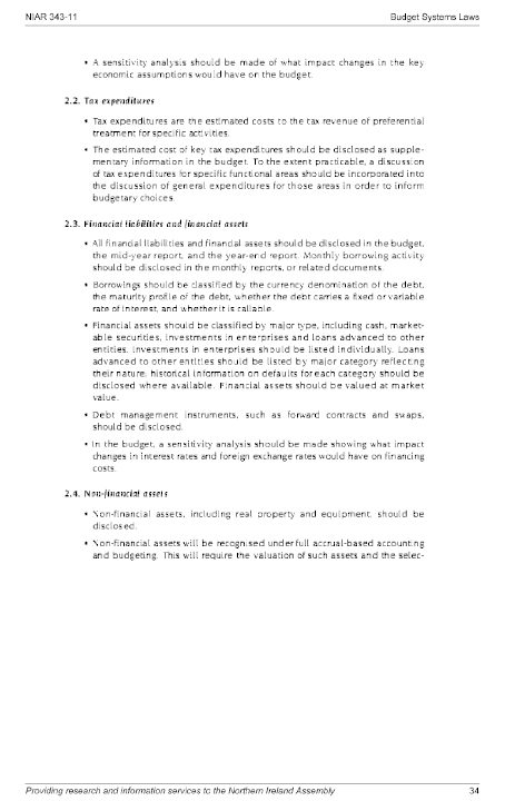 Budget Systems Laws