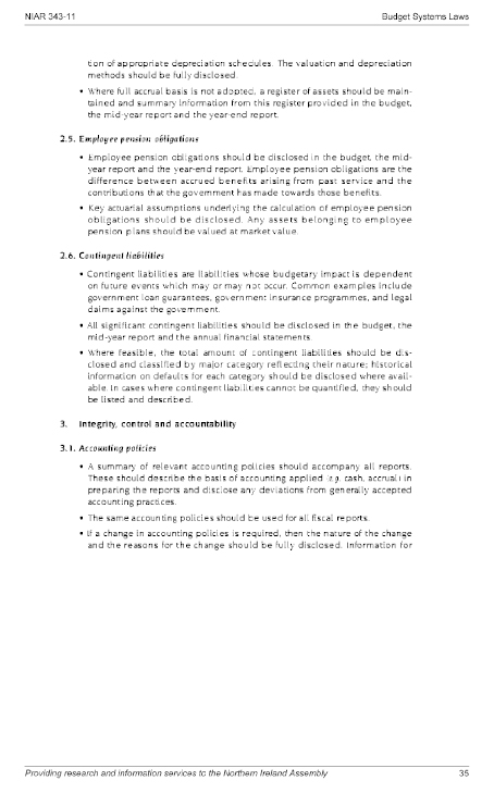 Budget Systems Laws