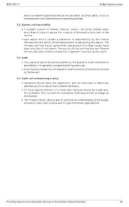 Budget Systems Laws