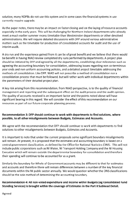 NIAO response -Financial process review