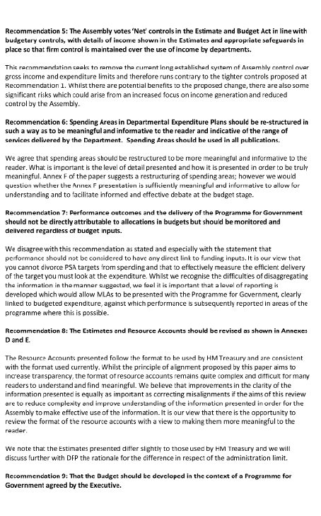 NIAO response -Financial process review